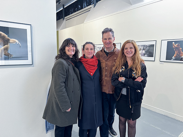 De gauche à droite : Nathalie Baetens, Mathilde Terraube, Tim Flach et Sylvie Hugues